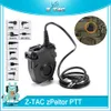 Tactical zPeltor PTT PTT impermeabile per auricolare adatto Baofeng UV-5R UV-6R UV-82 UV-B6 TYT TH-UVF9 Radio Kenwood / Icom / Midland Motorola Version