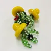 2018 Atacado DHL gratuito Mini UFO Carb Caps Kawaii Cactus Estilo acessórios coloridos fumar por vidro de quartzo térmica Banger DCC04