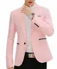 ARRIVE GUIDE Mens' Stylish Solid Lapel Blazer Jacket Coat