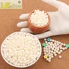 2000pcs/lot 6mm Ivory Round Pearl Charrm Beads Acrylic Loose Bead Plastic Spacers L3121 Hot Jewelry diy