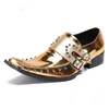 Grande taille luxe bout pointu homme mariée mariage mocassins italien à pointes en cuir verni hommes moine sangles Banquet Punk chaussures SL225