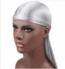 2018 Gorąca Sprzedaż Męskie Satynowe Duragów Bandana Turban Peruki Mężczyźni Silky Durag Headwear Headband Pirate Hat Akcesoria do włosów
