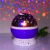 Novidade Night Light Projector Lamp Rotary Flashing Starry Moon Star Sky Projector Estrela Crianças Crianças Bebê Abajur Infantil