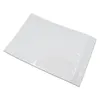 50 pz bianco 18x26 cm sacchetto di alluminio mylar con cerniera sacchetto di alluminio tipo mylar sacchetti di imballaggio per alimenti richiudibili di grado commerciale