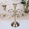 Metalowa świeca Posiadacze Ślubne 5-Arms / 3-Arms Stand Decoration Candelabra Centerpiece Candlestick Decor Crafts Srebrny / Złoto