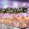 Display Bloem Stand Kaars Houder Road Lood Tafel Centerpieces Metalen Gold Stand Pillar Candlestick Voor Bruiloft Candelabra BEST00058