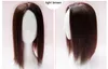 2018新しいファッションモノレースヘアトゥピー薄い肌天然髪のトッパーロングヘアピーストップ女性のかつらストレートヘア交換クリップクロージャー