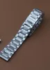 18mm 19mm 20mm 21mm 22mm 23mm Bracelets de montre en métal Bracelet de mode argent solide en acier inoxydable Bracelet de montre de luxe accessoires de bracelet 2674