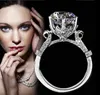 Choucong Eternity Handmade 2CT 5A Zirkon CZ 925 Sterling Silber Frauen Verlobungs Hochzeitsband Ring SZ 4-10 Geschenk