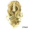 Ponytail Claw Clip Hair Extension Krótkie Ponytails Kręcone Syntetyczne Włosy Pony Tail Hairpiece Blonde Grey Claw Ponytail Dla Czarnych Kobiet