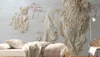 寝室の壁の壁の壁紙の家の装飾3Dのためのヨーロッパのエンボスされた三次元ライオンの壁紙