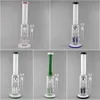 Shisha Hohe Glasbong Dicke Ox Horn Wasserpfeife Rakete Percs Recycler klarer Filterstab 18 mm Innengewinde