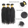 Artikelen verkopen Kinky Curly 3 bundels met sluiting Raw Virgin Peruvian Indian Malaysia Hair Extensions Onbewerkte Kinky Curly 3717941