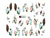 50枚のシートセット混合花水移動ネイルステッカーデカールアートヒント装飾マニキュアステッカーオーミズ