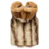 Zimowe grube ciepłe bez rękawów luksusowe futrzane futra kamizelki płaszcz płaszcza plus rozmiar puszysty faux fur
