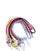 Universal Cell phone Lanyard Weave PU Straps Glitter Flower Strap for iphone x samsung Cell Phone Case Charms Accessories