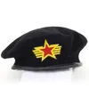 Военная кепка мужская без значка Solider армейская шапка мужчина женщина шерстяной винтажный берет шапочки шапки s зимняя теплая шапка шапки для косплея для женщин