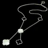 2017 mooie kwast ketting onyx malachiet vijf bloem minnaar ketting hoge kwaliteit voor vrouwen cadeau