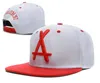 علامة تجارية جديدة قابلة للتعديل Tha Alumni Snapback Caps White A Letter Hip Hop Sport Hats Baseball Snap Caps for Men Women3919110