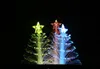 Feliz LED que cambia de color Mini árbol de Navidad Mesa para el hogar Decoración de fiesta Encanto Halloween Cheer Pom Iluminando juguetes para niños Estrellas brillantes