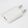 100PCS / Lot USB-laddare EU 5V 1A 5W Bärbar väggladdare för mobiltelefon USB-adapter för iPhone 7 6 6s plus 5 5S Samsung