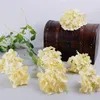 NOVO Design Design Artificial Silk Hydrangea Flor Head Wedding Bouquet Decoration ou DIY Production Pedido de produção com flores 50pcs /lote