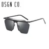DSGN CO. 2018 Klassisk stil Märke Solglasögon för män och kvinnor Hot Rimless 8 Färg Kändis Solglasögon UV400