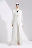 Muslim Spitze Maxi Kleid Abaya Stickerei Strickjacke Perle Lange Roben Tunika Kimono Jubah Nahen Osten Ramadan Arabische Islamische Kleidung237u