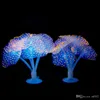 Chegada nova Coral Novidade Aquário Tanque de Peixes Paisagem Silicone Luminoso Otário Artificial Simulação Fluorescência Corais de Alta Qualidade 4 wt a