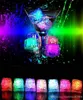 LED Ice Cube Multi colore che cambia flash luci notturne sensore liquido acqua sommergibile per la decorazione della festa del club di nozze di Natale lampada della luce