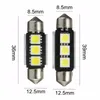 10x 36mm 39mm 3 LED SMD 5050 15W 60LMエラーカーインテリアフェストゥーンオートドームドアDC12Vホワイト6000K2775719