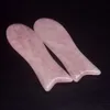 Dingsheng Handgjorda Guasha Scraping Massage Tools Fiskplatta Slice Natural Rose Quartz Stone Face Board för Spa Akupunktur TCM Sjukgymnastik