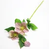 New Design 3 Heads Branch Flowers Artificial Seda Decoração