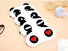 20pcs / lot Cute Panda сна Eyemask Confortable Хлопок мультфильм глаз Маски 4 Стиль Смешные Косплей костюмы Аксессуары