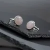 10mm 12mm anel de pedra natural branco azul turquesa opala rosa cristal chakra anel aberto para mulheres jóias