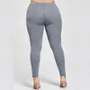 2018  New Women Solid Leggings Stretch Pants Long Full Length One Size Plus 1XL 2XL 3XL