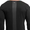 Hot Sale Nya Märke Män Gym Pikétröja Sommar Solid Långärmad Slim Fitskjorta Män Casual Shirts med M-2XL