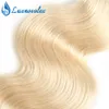 Cabelo virgem brasileiro 613 pacotes loiros com onda corporal frontal 8a cabelo humano não processado tecer 3 pacotes com extensões de cabelo de fechamento5747530