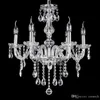 Noble Luxurious Export K9 Lustre En Cristal Clair allume la lumière pendante de globe en verre En Option Lustres De Cristal Lustres