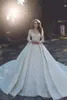 Sexy 2018 nuovo arrivo abiti da sposa di lusso scollo av maniche lunghe in pizzo applique corte dei treni abiti da sposa abito da sposa abiti da noiva