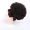 Afro puff lockigt syntetiskt hår chignon med två plastkammar kort bröllop falskt hårbulle för kvinnor updo klipp i hästsvans