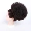 Chignon di capelli sintetici ricci ricci afro con due pettini di plastica Panino corto per capelli finti da sposa per le donne Updo Clip in coda di cavallo