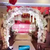 Nowy DIY Wedding Prop Iron Pierścień Sztuczny Kwiat Stojak Ściana Drzwi Wedding Background Decor Iron Ring Round Arch Ramki 4Size