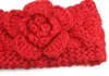 Children Girls Winter knitting Crochet Headbands Baby European Style Bandanas Flowers Braided Headscarf kids Beanies Cap C5422