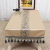 Tassel Widen Long Chinese Embroidered Table Runner Christmas Party Decoration Table Cloth Rectangular Ethnic Table Cover 160 x 50 cm
