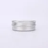 60ML Aluminum Cream Jar Pot with Visible Window Silver Box Screw Lid Nail Art Makeup Lip Gloss Empty Cosmetic Metal Tin Containers