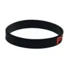 1PC Gay Pride Silicone Rubber Wristband Black Adult Size Rainbow Logo Special Ink Hurtless To Body