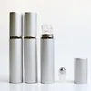 200 Pcs/Lot 7 ML mode vide en aluminium huiles essentielles bouteille de parfum avec rouleau en acier pour voyage