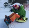 Dorosłe dzieci na świeżym powietrzu jazdy na nartach snowboard snowboardowe