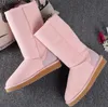 Nuevas botas de nieve clásicas WGG, botas de invierno de alta calidad para mujer, botines con descuento a la moda, zapatos de muchos colores, talla 5-13